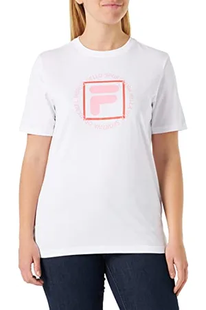 Fila Damska koszulka z logo Swindon, jasna biel, XL, , XL