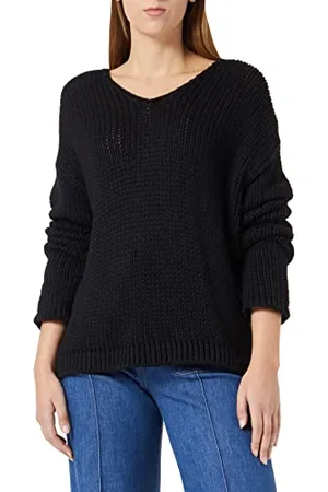 HUGO BOSS Damski sweter Sestrelly Knitted, czarny1, XL