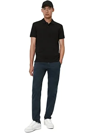 Marc O’ Polo CASUAL Polo męska koszulka polo – klasyczna koszulka polo z bawełny organicznej, czarny, XXL