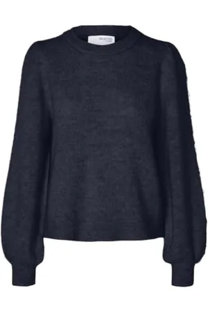 SELECTED SLFLULU LS Knit Rib O-Neck NOOS, , L