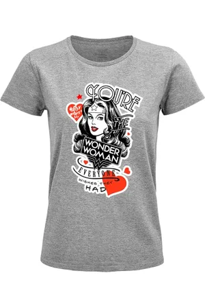 DC Comics Originals "Wonder Woman - Happy Mothers Day " Koszulka damska WOWOWOOTS124, Melange Grey, Rozmiar L, , L