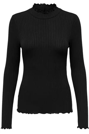 JDY Fransiska L/S Rib Top damski JRS Noos z długim rękawem, , XL