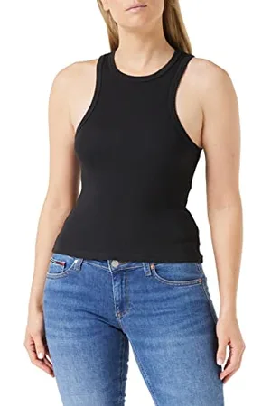 Dr Denim Damski top Singlet Amelie, grafitowy, XS, , XS