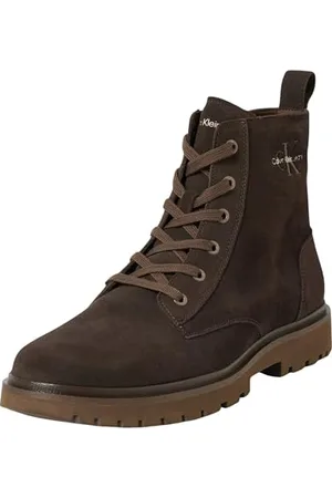 Calvin Klein Męska kultowa sukienka EVA Boot MID Laceup YM0YM01070, brązowa (potrójna czerń), 39 EU, , 39 EU