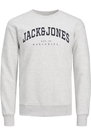JACK&JONES JUNIOR JJECALEB Varsity Sweat Crew Neck SN MNI, , 110