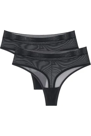 Triumph Tempting Sheer HighWaist Stringi 2P czarne, , L