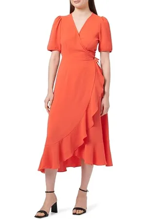 ONLY Damska sukienka Onlmette Ss Wrap Midi WVN, , L