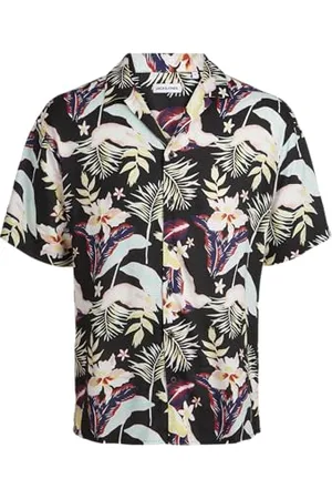 JACK & JONES JJJEFF FLORAL AOP Resort Shirt SS, , L