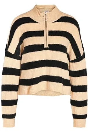Noisy May Damski sweter z dzianiny Nmnewalice L/S Half Zip Knit Noos, , M