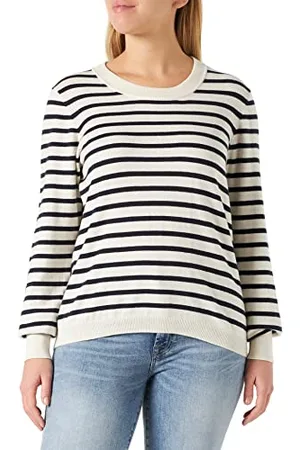 Part Two Gertiepw PU sweter damski, Stripe, marynarka wojenna, XL