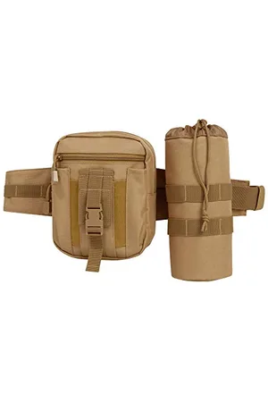 Brandit Waistbeltbag Allround, torba na pasek z dodatkowym uchwytem na butelki do użytku na zewnątrz, , Einheitsgröße, klasyczny