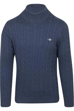 GANT Cotton Cable Turtle Neck, , S