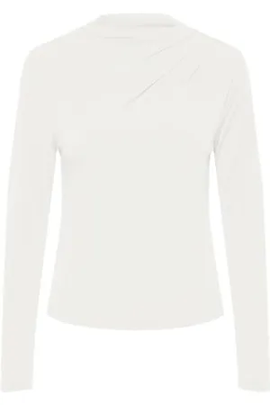 Pieces® Damska koszulka z długim rękawem Pcmadison Ls Draped Top Noos Bc, , M