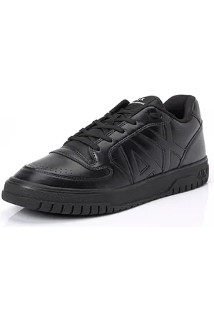 Armani Exchange Męskie buty sportowe Duck, czarne + czarne, 43,5 EU, , 43.5 EU