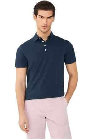 Hackett Męska koszulka polo GMD Pocket JSY Ss, niebieska (granatowa), XS, , XS