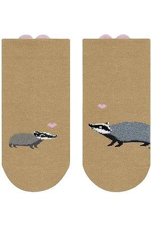 Falke Unisex Baby Badger Family ekologiczna bawełna ze wzorem 1 para skarpetek, , 62-68