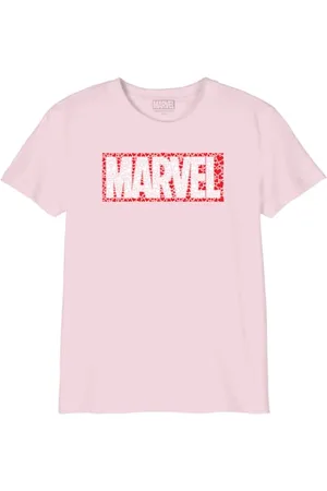 Marvel "Logo" GIMARCOTS182 Koszulka dziecięca, Pink Pale, Rozmiar 14 lat, , 14 lat