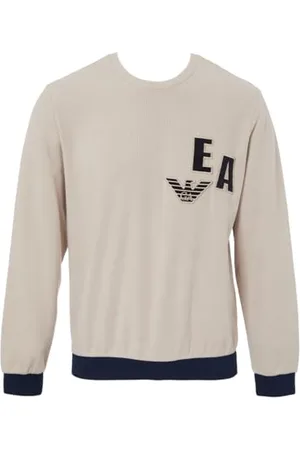 Emporio Armani Męska bluza z kapturem Corduroy Fleece Crew Neck, , M