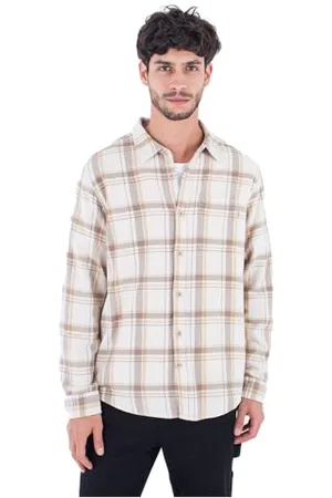Hurley Koszula męska z długim rękawem - Portland Organic Flannel, , M