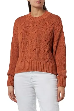 Mavi Sweter z okrągłym dekoltem; jesienny liść, , XL