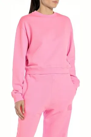Replay Cropped damska bluza z kapturem, , S