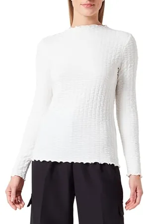 VILA Damski top z długim rękawem Visevim Funnel Neck L/S Top/Su/Pb, , M