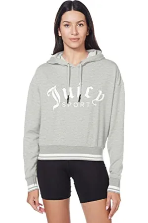 Juicy Couture Damska bluza z kapturem z przyciętym logo, , XL