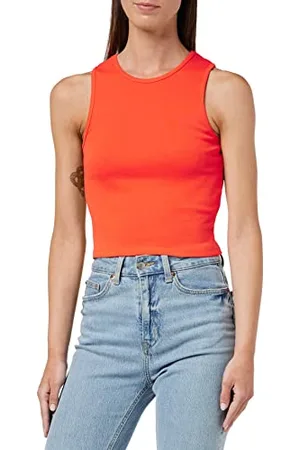 Mavi Damska koszulka bez rękawów, dżersej, pomarańczowa, XS, Orange, XS