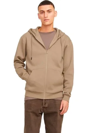 JACK & JONES JJEBRADLEY JJEBRADLEY bluza z kapturem Regular Fit z zamkiem błyskawicznym Uni Zip Pullover Sweater, , L