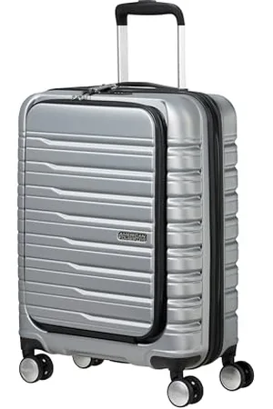 American Tourister American Tour Misters Flashline - Spinner S, Handgeck with Front Loader, 55 cm, 34 L, srebrny (niebo srebrny)