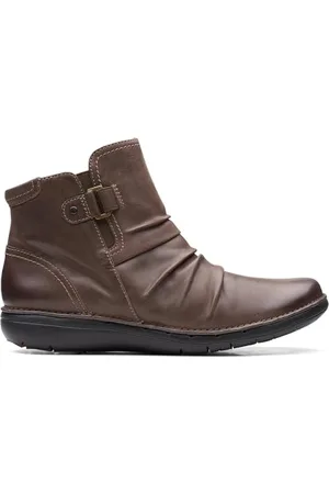 Clarks Damski top Un Loop Chelsea Boot, ciemny brąz, 36 EU