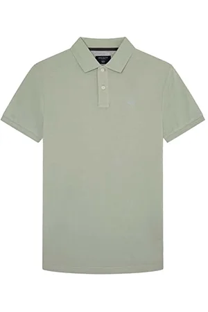 Hackett Męska koszulka polo Slim FIT z logo, zielona (Laurel Green), 3XL, , 3XL