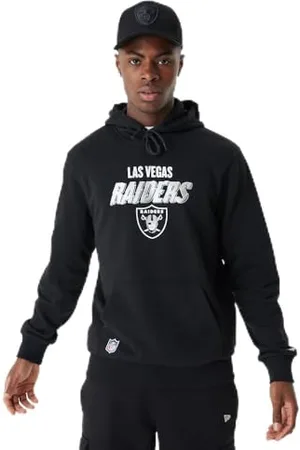 New Era Męska bluza z kapturem NFL Script Graphic Hoody Lasrai Blkwhi Las Vegas Raiders, czarna, XL EU