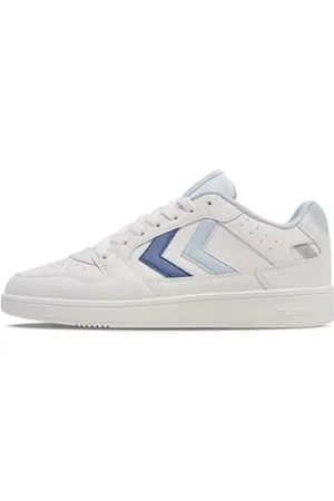 Hummel Damskie buty sportowe ST. Power Play WMNS Sneakers, White/Ballad Blue, 41 EU, , 41 EU