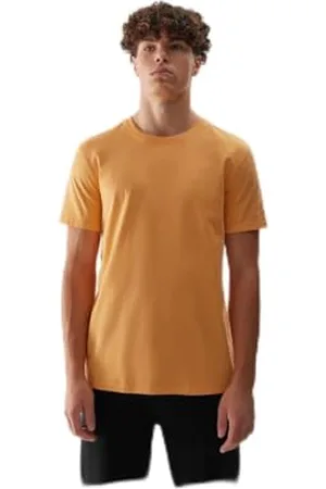 4F Tshirt M1154 Męski łosoś Koral M, , M