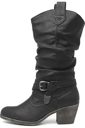Rocket Dog Sidestep damskie czarne buty kowbojskie, Czarny, 39 EU