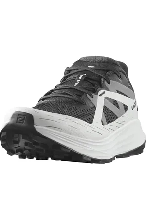 Salomon Ultra Flow męskie buty do biegania, Instant Comfort, Road to Trail Cushioning, and Mixed Terrain Ready, czarne, 13,5, Black Glacier Gray Quiet Shade, 49 1/3 EU
