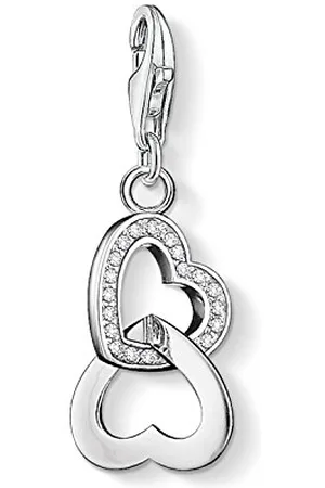 Thomas Sabo Damska Zawieszka Charm w Kształcie Serca Charm Club Srebro Wysokiej Próby 925 0863-051-14