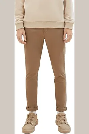 TOM TAILOR Męskie Spodnie chinosy z paskiem 1008253, , 31W / 34L