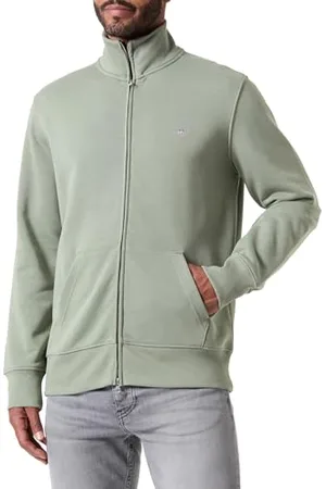 GANT REG Shield bluza z zamkiem błyskawicznym, , 4XL