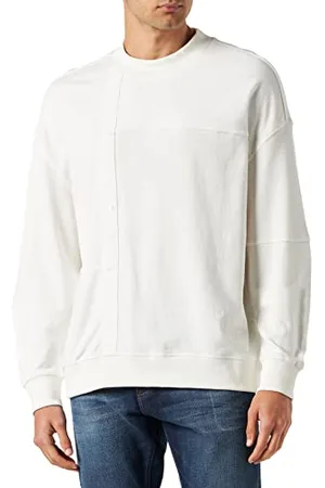 Mustang Męski styl Ben patchwork Cn sweter, , M