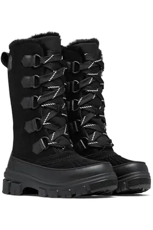 sorel Damskie buty zimowe Torino Tall Wp, Czarny naturalny, 38.5 EU