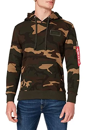 Alpha Industries Back Print Hoody Camo Bluza z kapturem dla mężczyzn