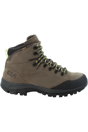 Jack Wolfskin Mężczyźni REBELLION TEXAPORE MID M buty do chodzenia, khaki/phantom, 43 EU