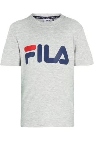 Fila Unisex BAIA MARE Classic Logo T-Shirt, Light Grey Melange, 86/92, , 86-92