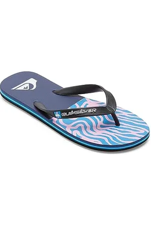 Quiksilver Męskie sandały Molokai Art II, czarne/niebieskie/różowe, 39 EU, , 39 eu