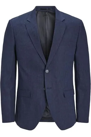 JACK & JONES Męska lniana marynarka Jprriviera Slim Fit Sn, , 48