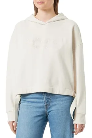 HUGO BOSS Kobiety C_Eblousa Open White, L, , L