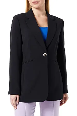 Taifun Damska marynarka 3303-11054 z długim rękawem, czarna, 40
