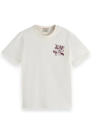 Scotch&Soda Chest Artwork Regular T-Shirt, , S